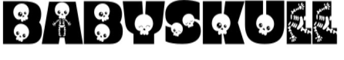 Baby Skull Font Preview