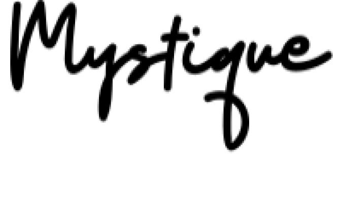 Mystique Font Preview