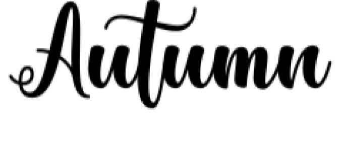 Autumn Font Preview