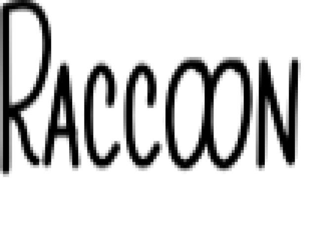 Raccoon Font Preview