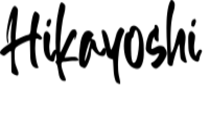 Hikayoshi Font Preview