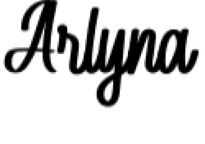 Arlyna Font Preview