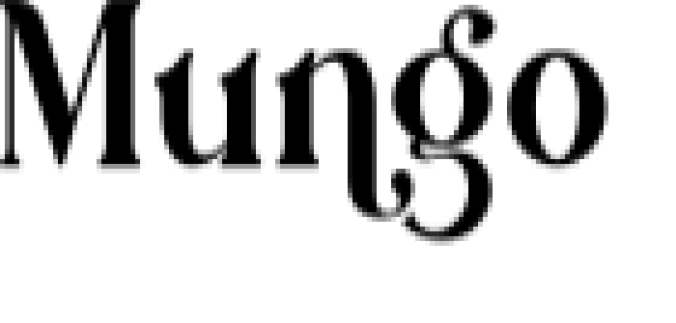 Mungo Font Preview