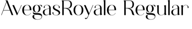 Avegas Royale Font Preview