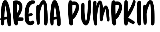 Arena Pumpkin Font Preview