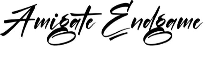 Amigate Endgame Font Preview