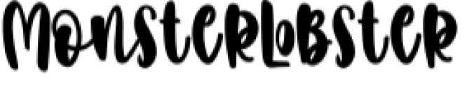 Monster Lobster Font Preview