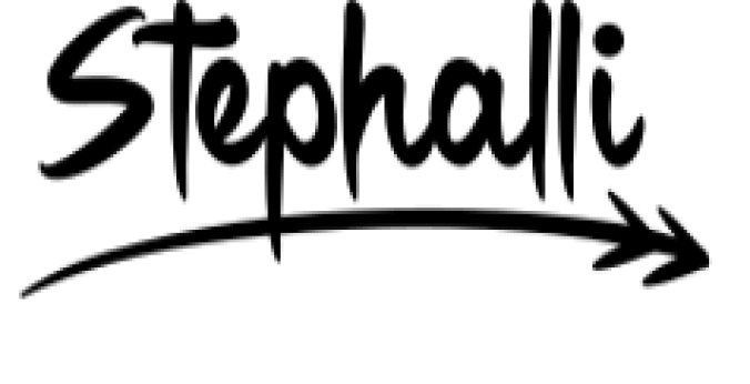 Stephalli Script Font Preview