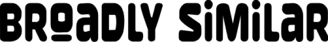 Broadly Similar Font Preview