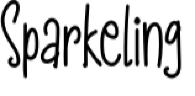 Sparkeling Font Preview