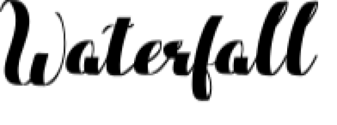 Waterfall Font Preview