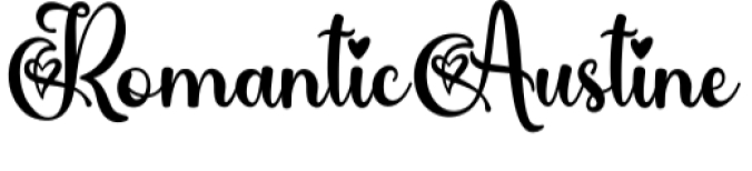 Romantic Austine Font Preview