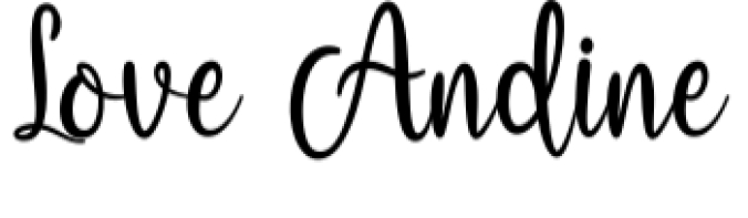Love Andine Font Preview
