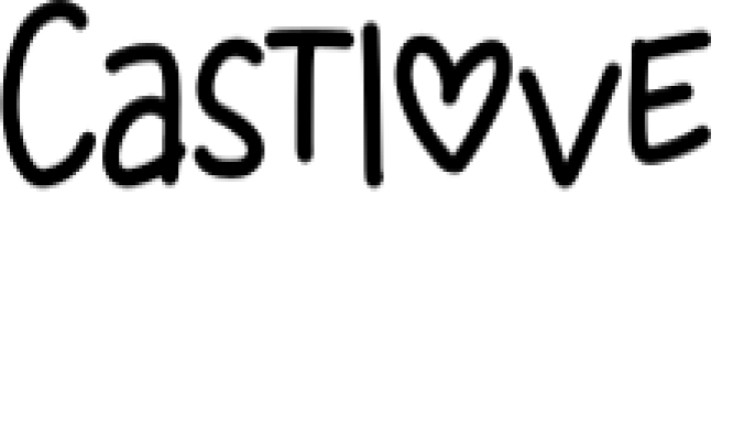 Castlove Font Preview