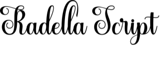 Radella Script Font Preview