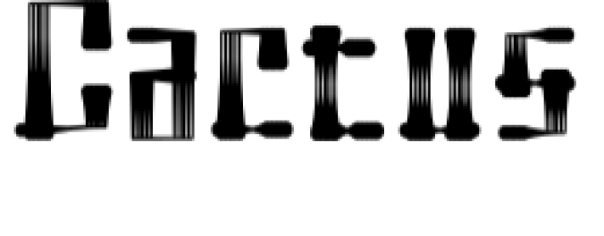 Cactus Font Preview