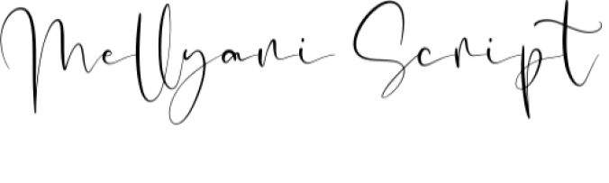 Mellyani Script Font Preview