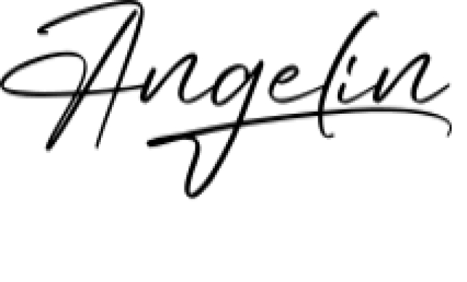 Angelin Font Preview