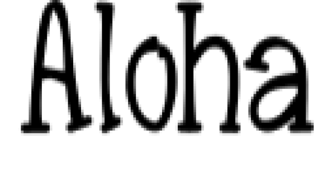 Aloha Font Preview