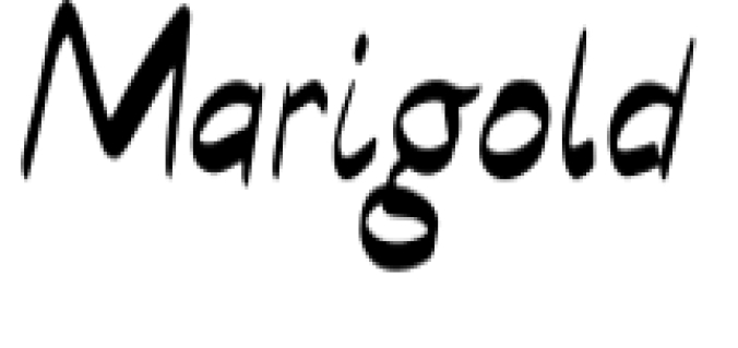 Marigold Font Preview