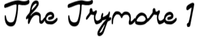 The Trymore Font Preview