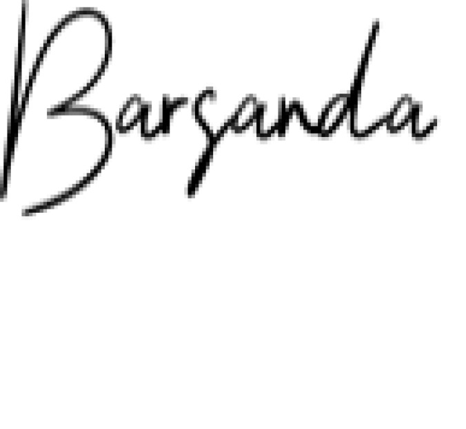 Barsanda Script Font Preview