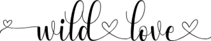 Wild Love Font Preview