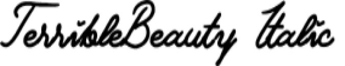 Terrible Beauty Font Preview