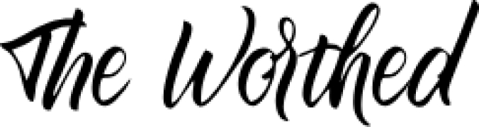 The Worthed Font Preview