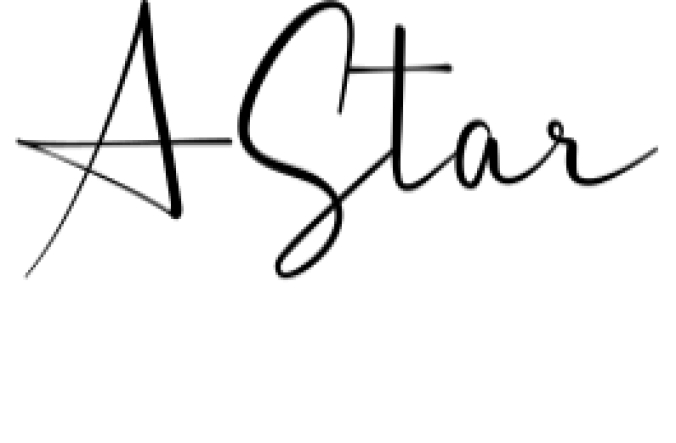 A Star Font Preview