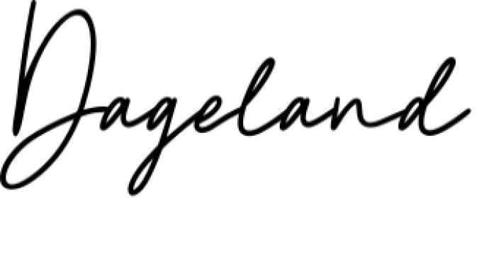 Dageland Font Preview