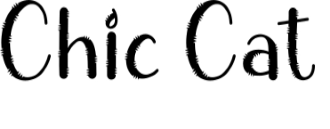 Chic Cat Font Preview