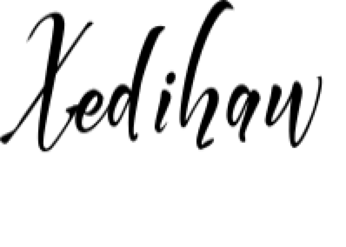 Xedihaw Font Preview