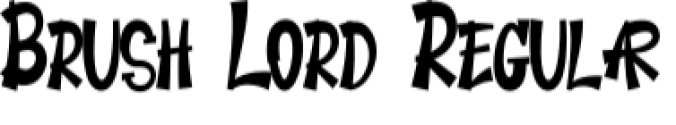 Brush Lord Font Preview