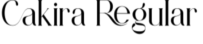 Cakira Font Preview