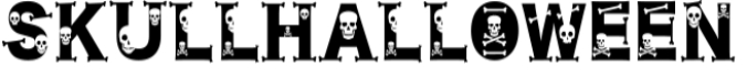 Skull Halloween Font Preview