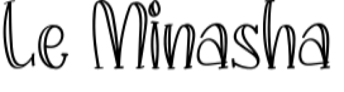 Le Minasha Font Preview