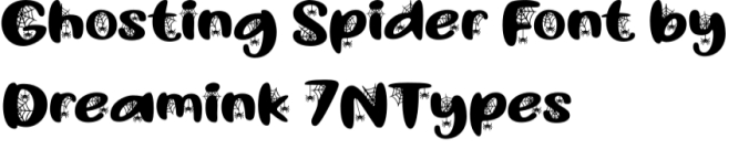 Ghosting Spider Font Preview