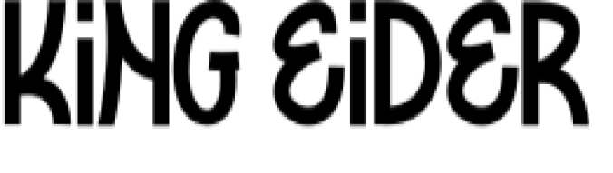 King Eider Font Preview