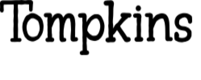 Tompkins Font Preview
