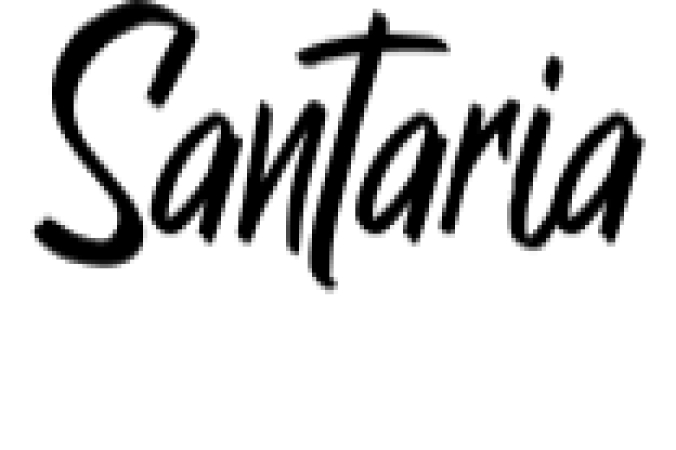 Santaria Font Preview