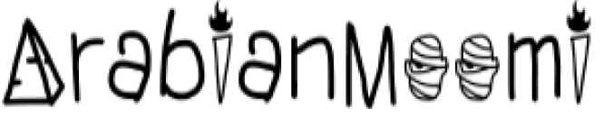 Arabian Moomi Font Preview