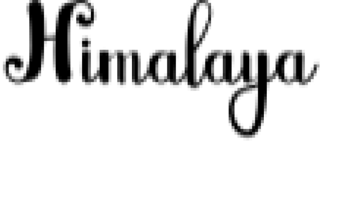 Himalaya Font Preview