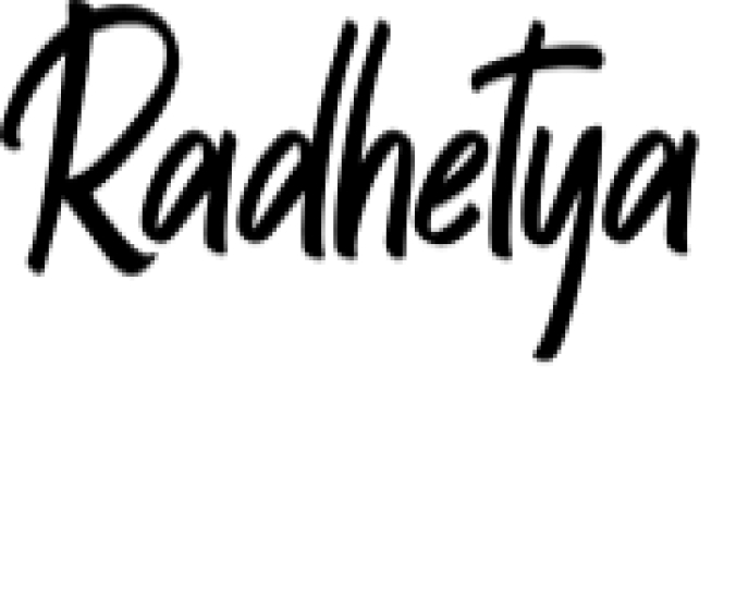 Radhetya Font Preview
