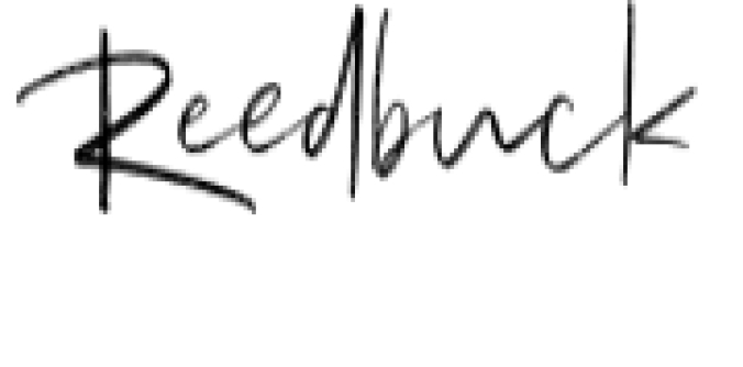 Reedbuck Font Preview