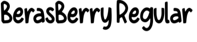 Beras Berry Font Preview