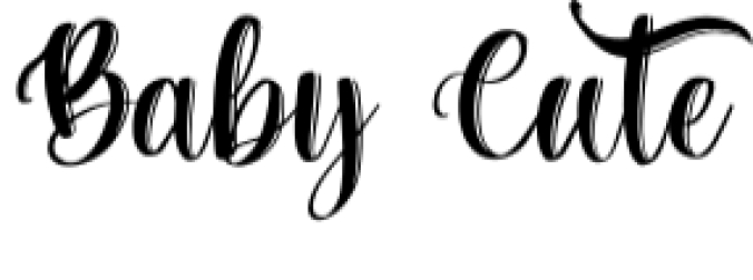 Baby Cute Font Preview