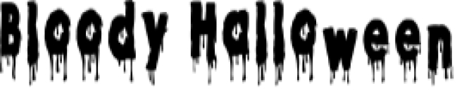 Bloody Halloween Font Preview