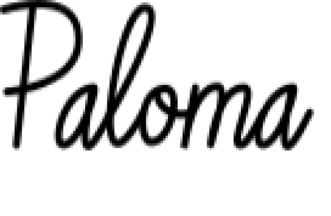 Paloma Font Preview