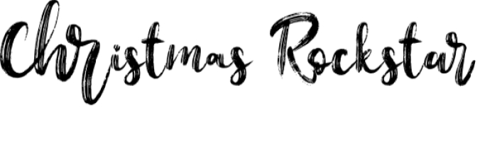 Christmas Rockstar Font Preview